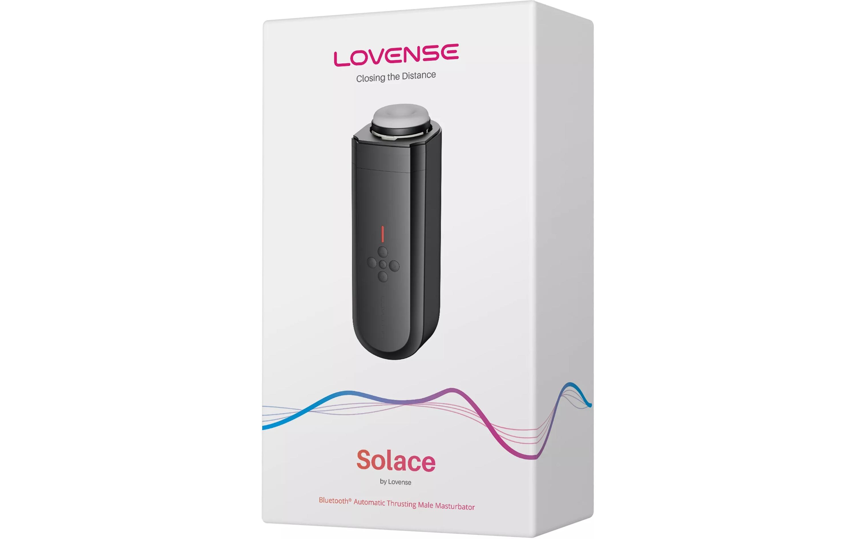 Masturbator Solace Schwarz<br>Automatischer Stossender Masturbator