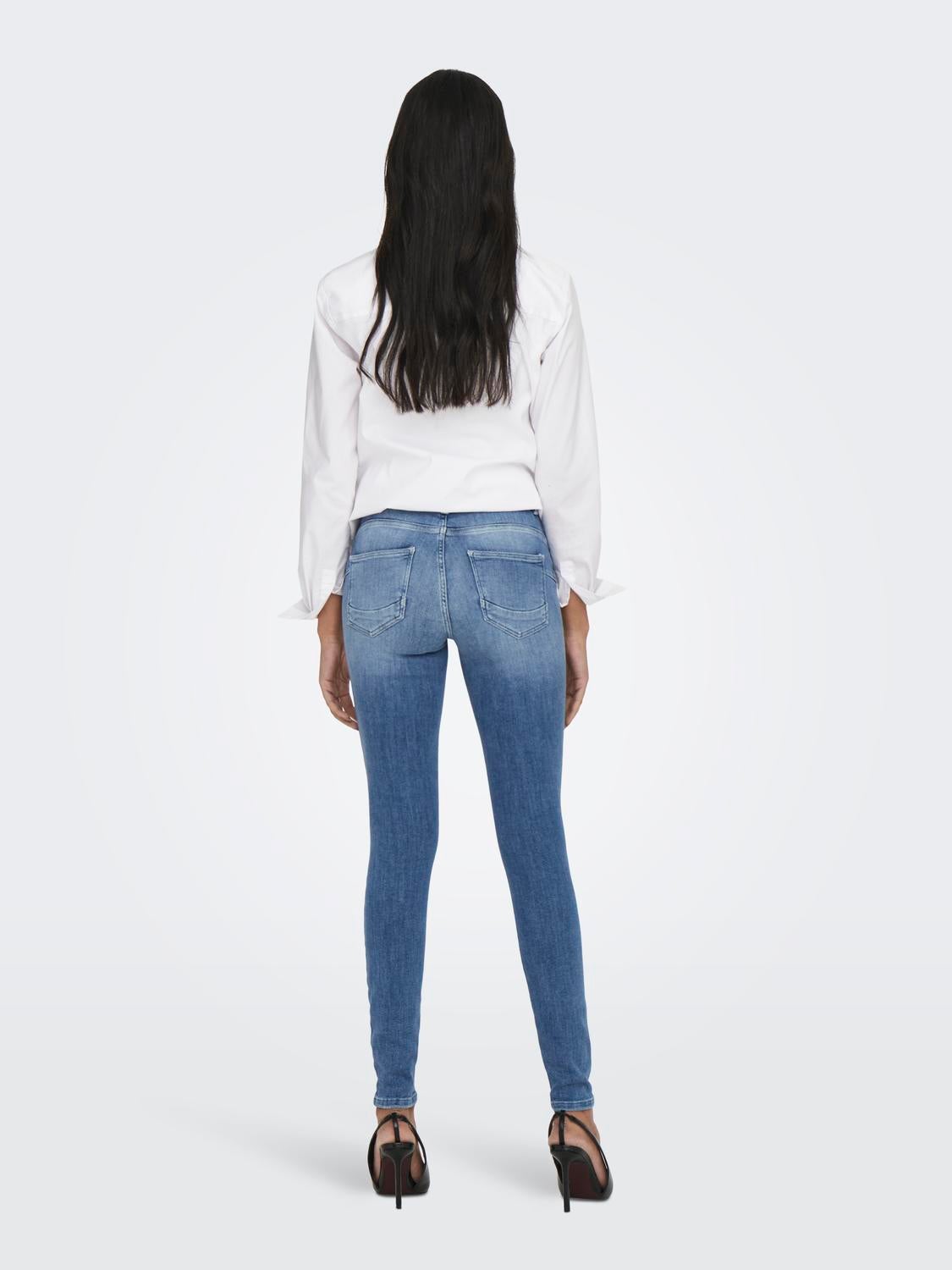 ONLPOWER Mittlere Taille Skinny Fit Jeans Medium Blue Denim