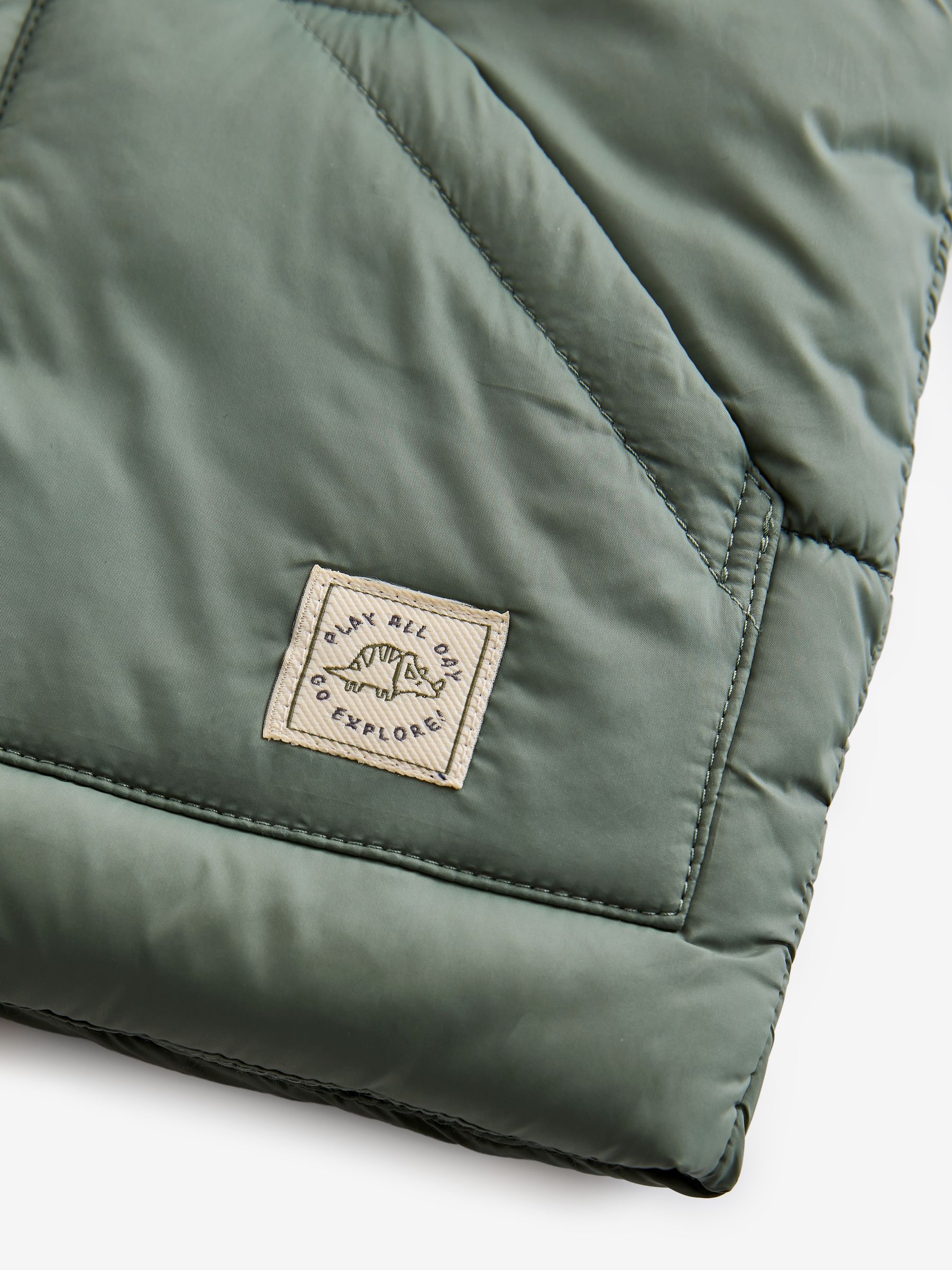 Grijs-groen - Gewatteerde gilet (3 mnd- 10 jr)