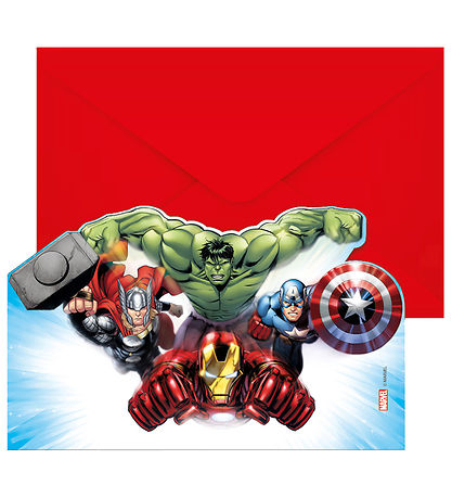 Decorata Party Einladungen - 6er-Pack - Avengers Infinity Stones