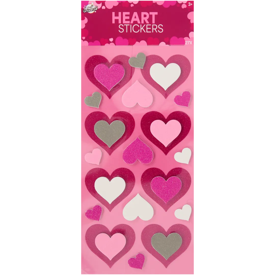 Craft Universe hartvormige stickers Diverse varianten