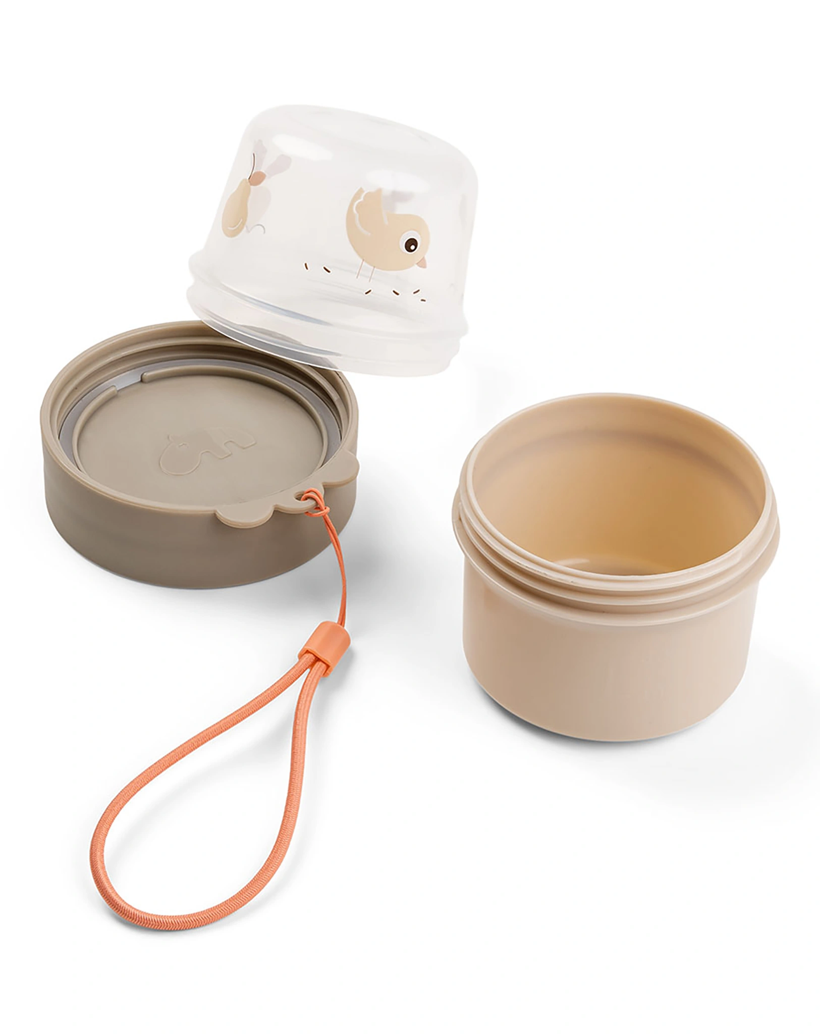 Snackbehälter TO GO - 2-WAY: BIRDEE (2x150ml) in sand