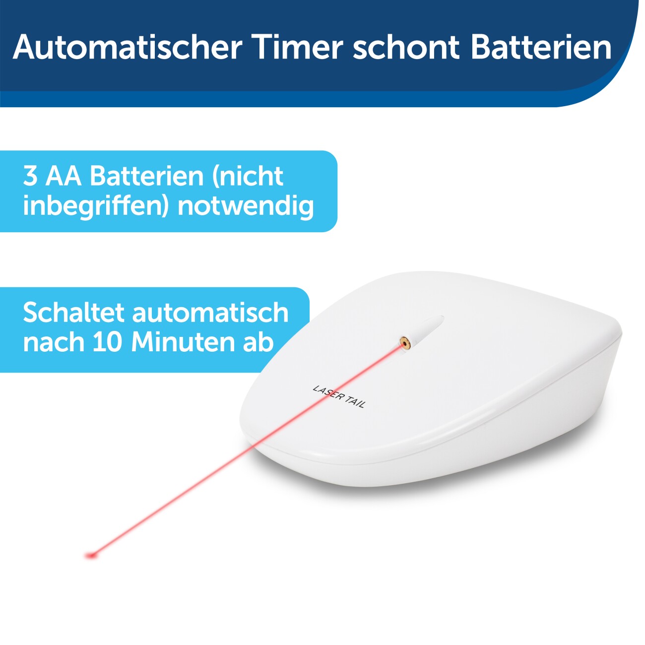 Laser Tail Automatisches Laserlicht, Katzenspielzeug