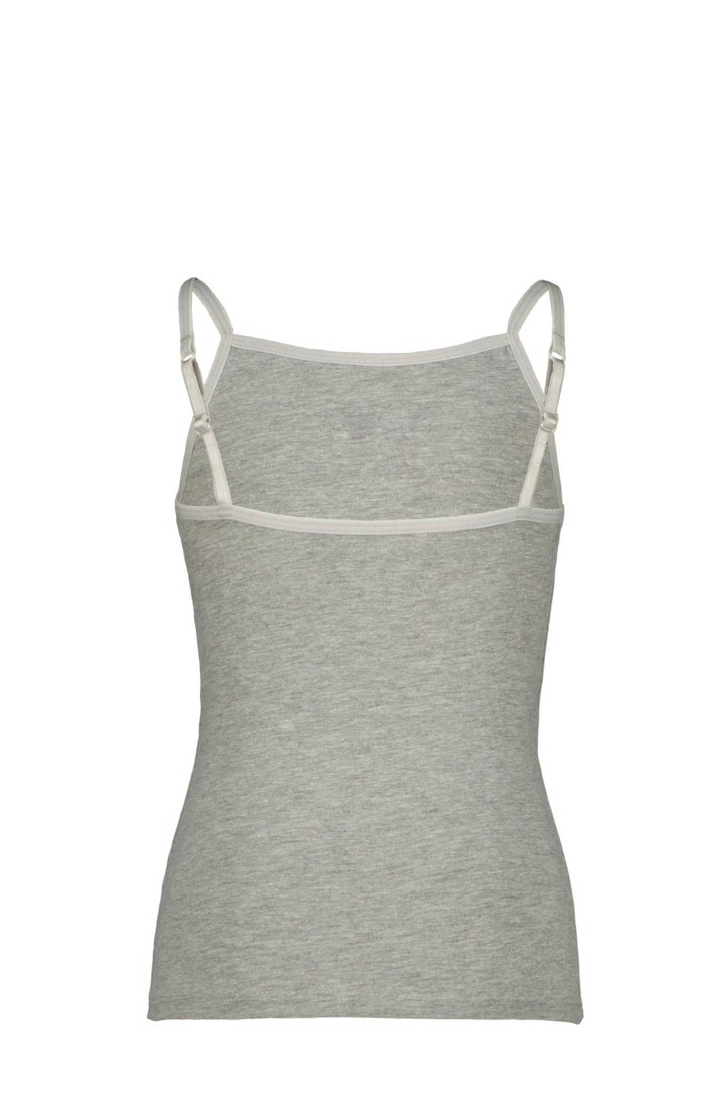 singlet Nora - set van 2 zwart/grijs melange