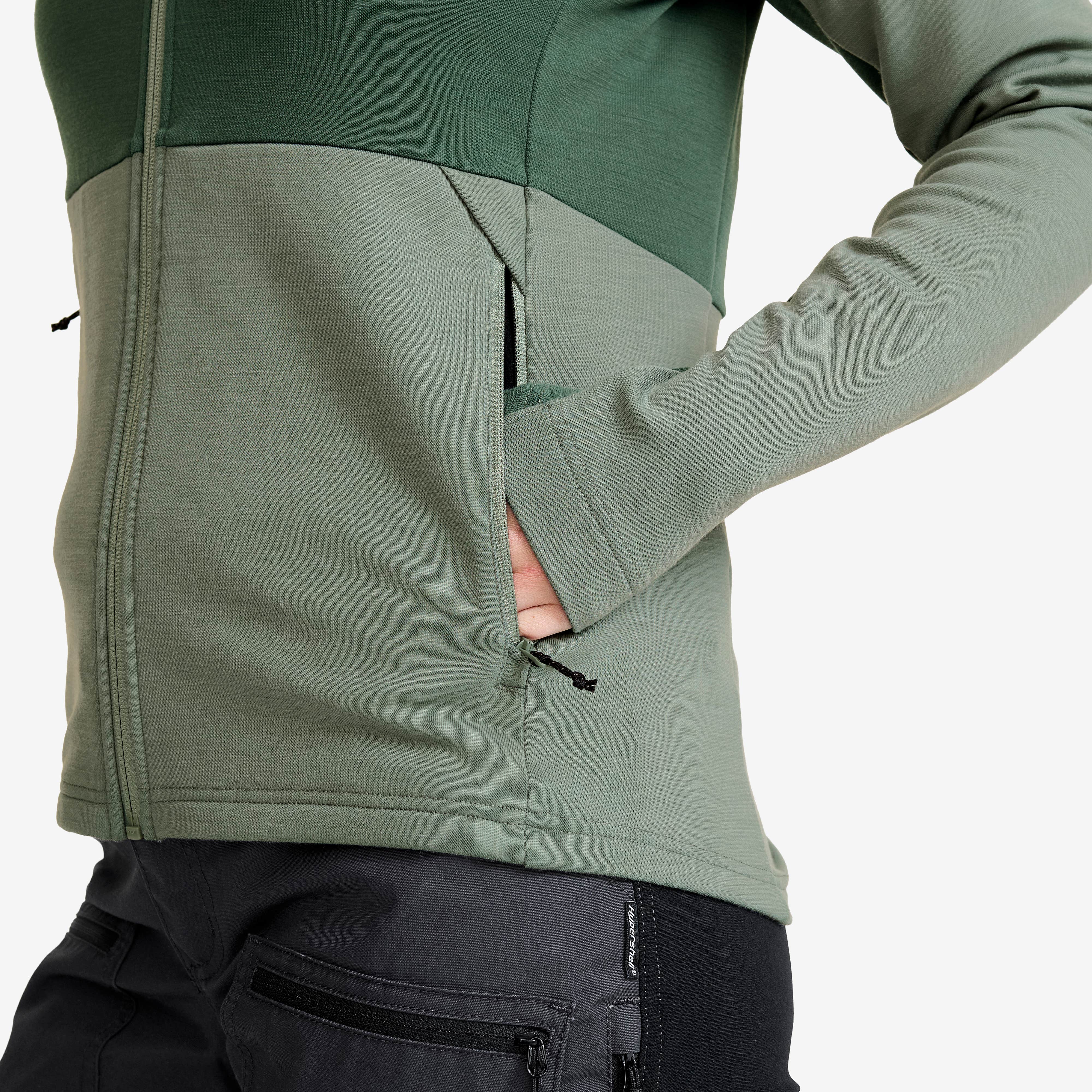 Hill Fleece Dame Dusty Green
