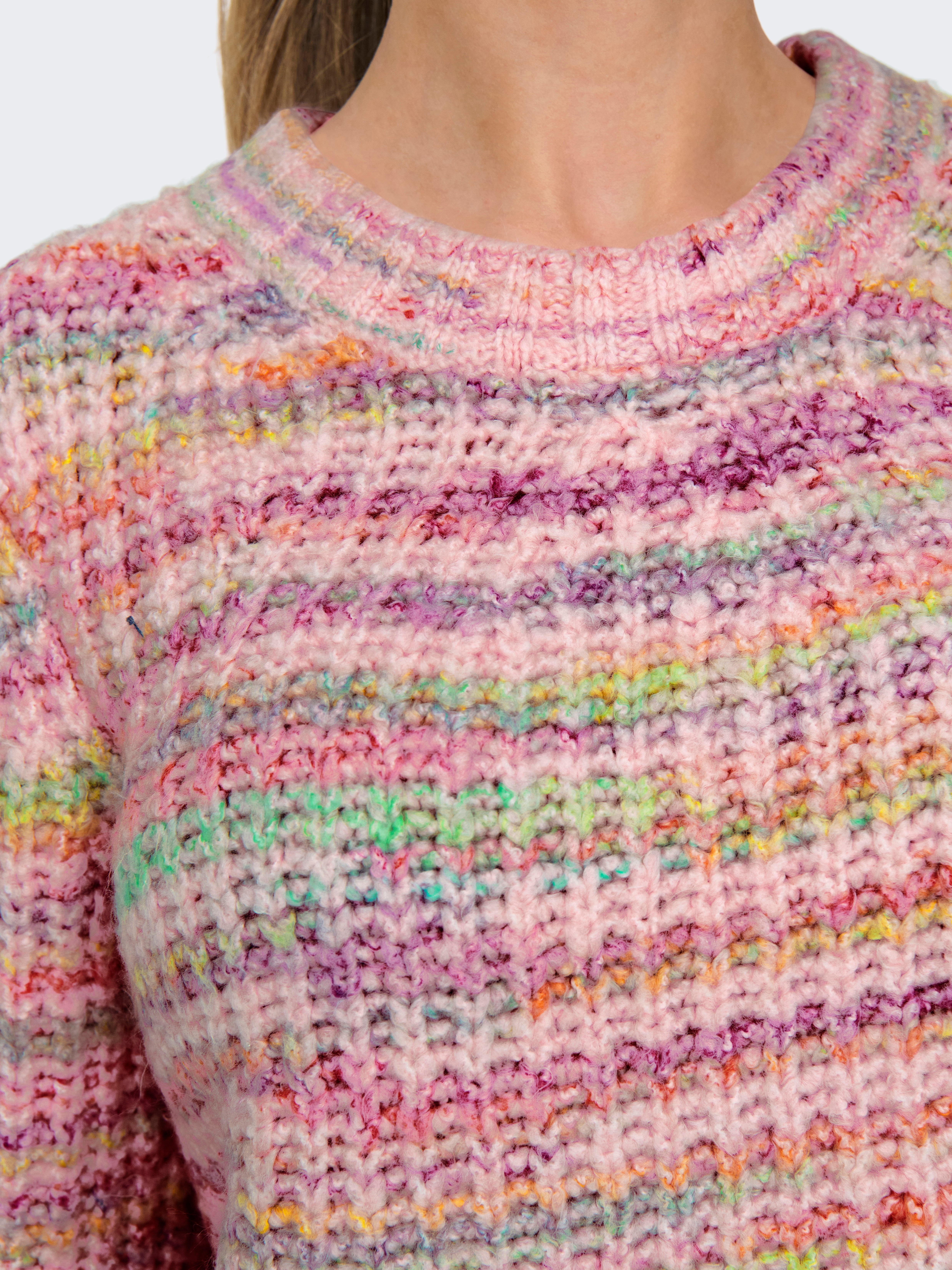 ONLCARMA Strickpullover Silver Pink
