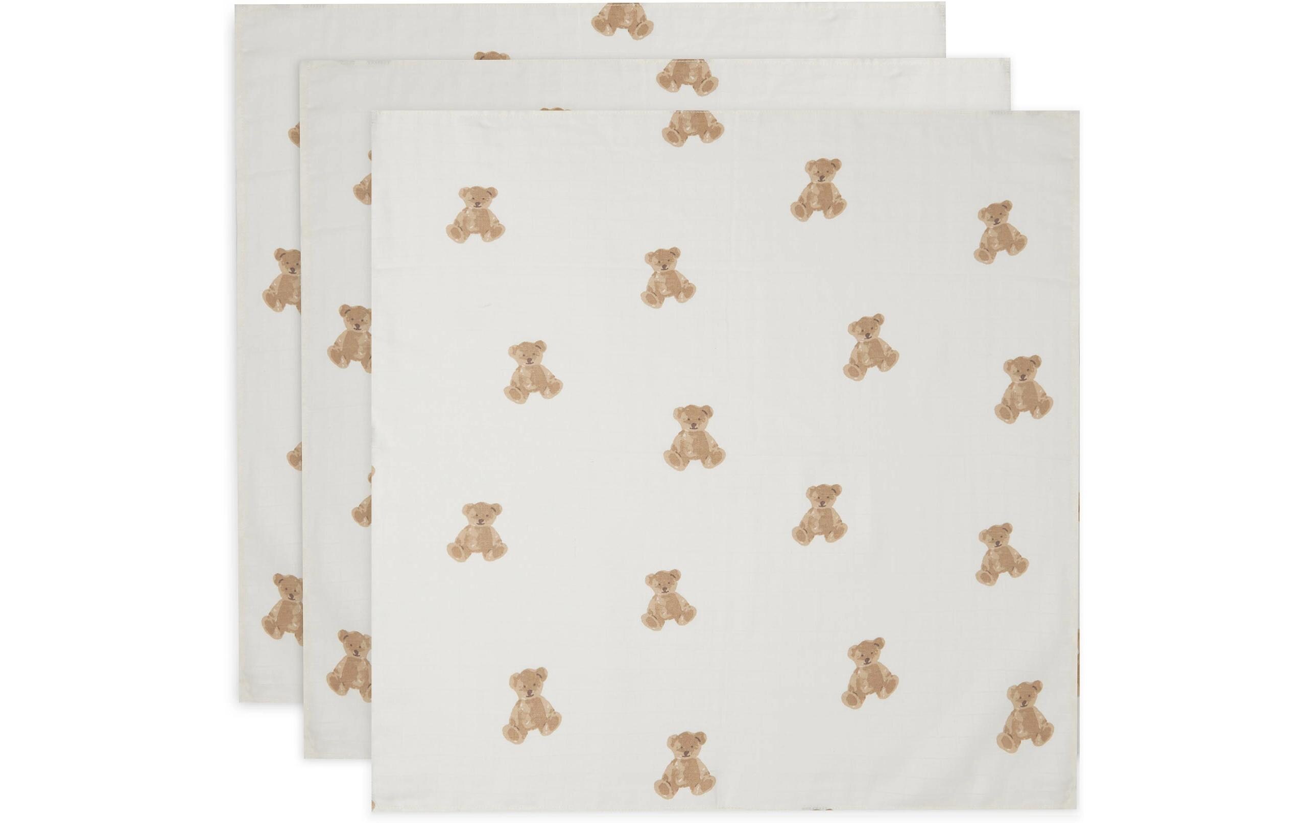 Mulltuch Nuscheli 3er Set Teddy Bear 70 x 70 cmMultifunktionale Spucktücher