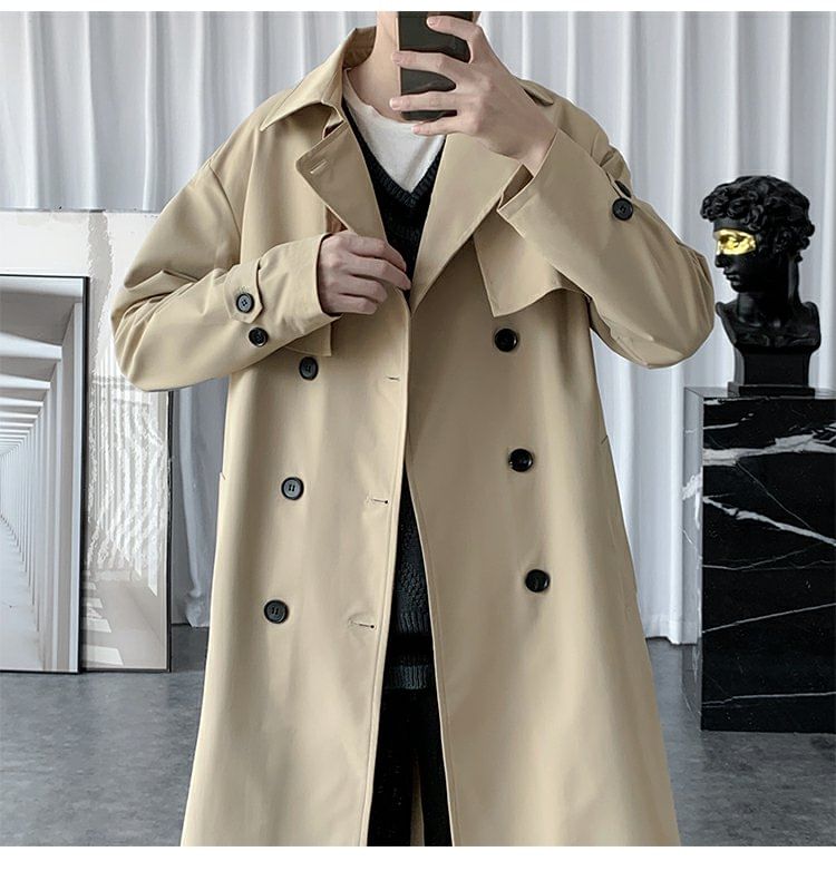 Bay Go Mall - Trenchcoat met kraag en dubbele rij knopen