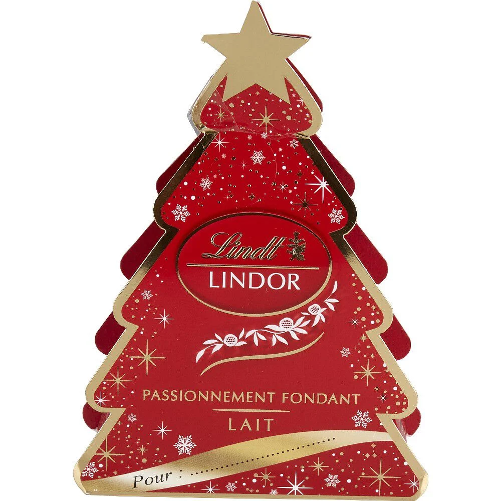 Chocolat Lindor boîte sapin 37g