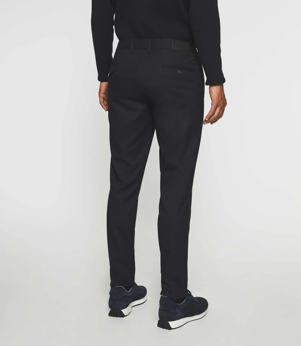 Pantalon chino taille élastique marine VAMBO