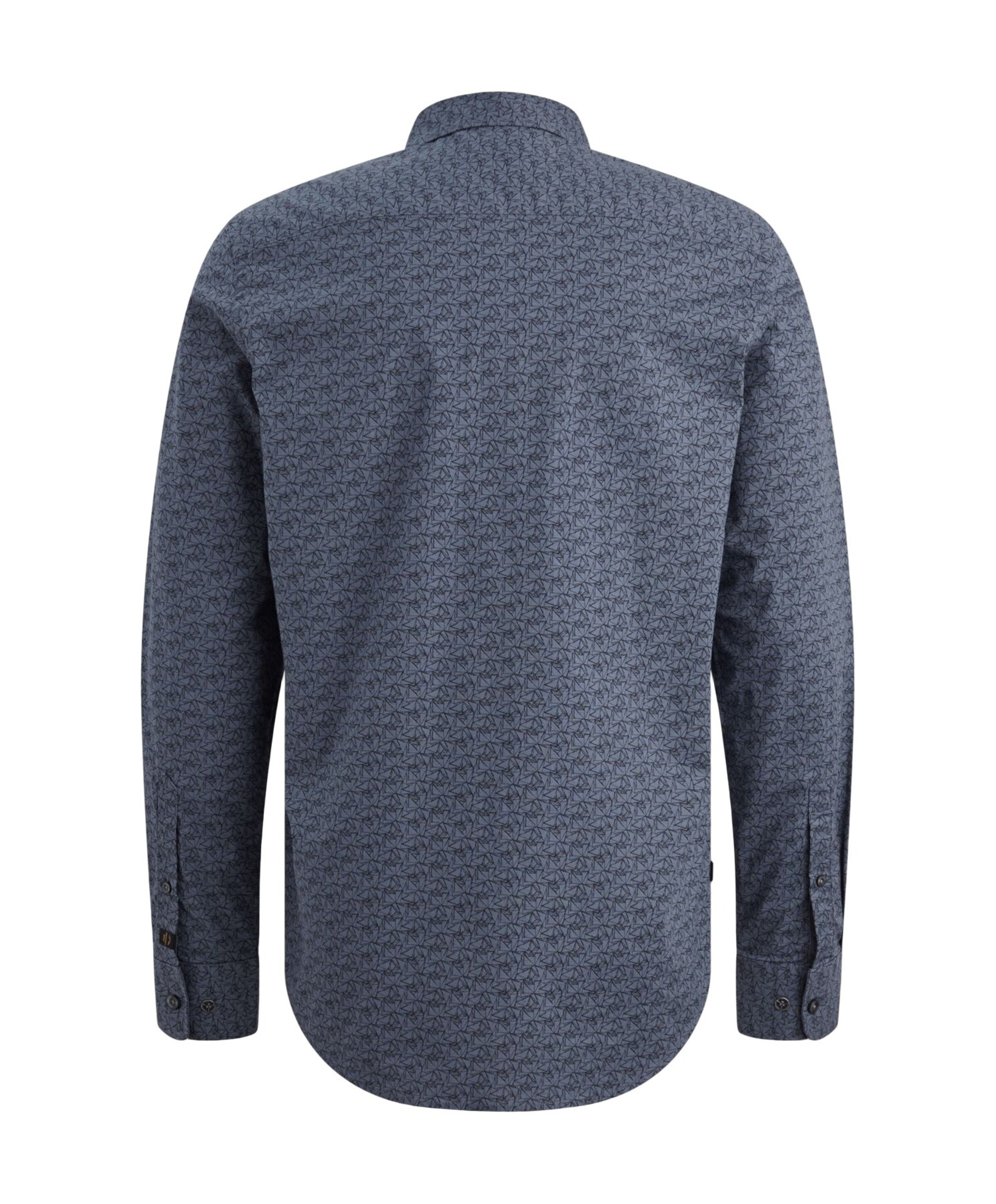 PME Legend Heren overhemd lange mouw blauw