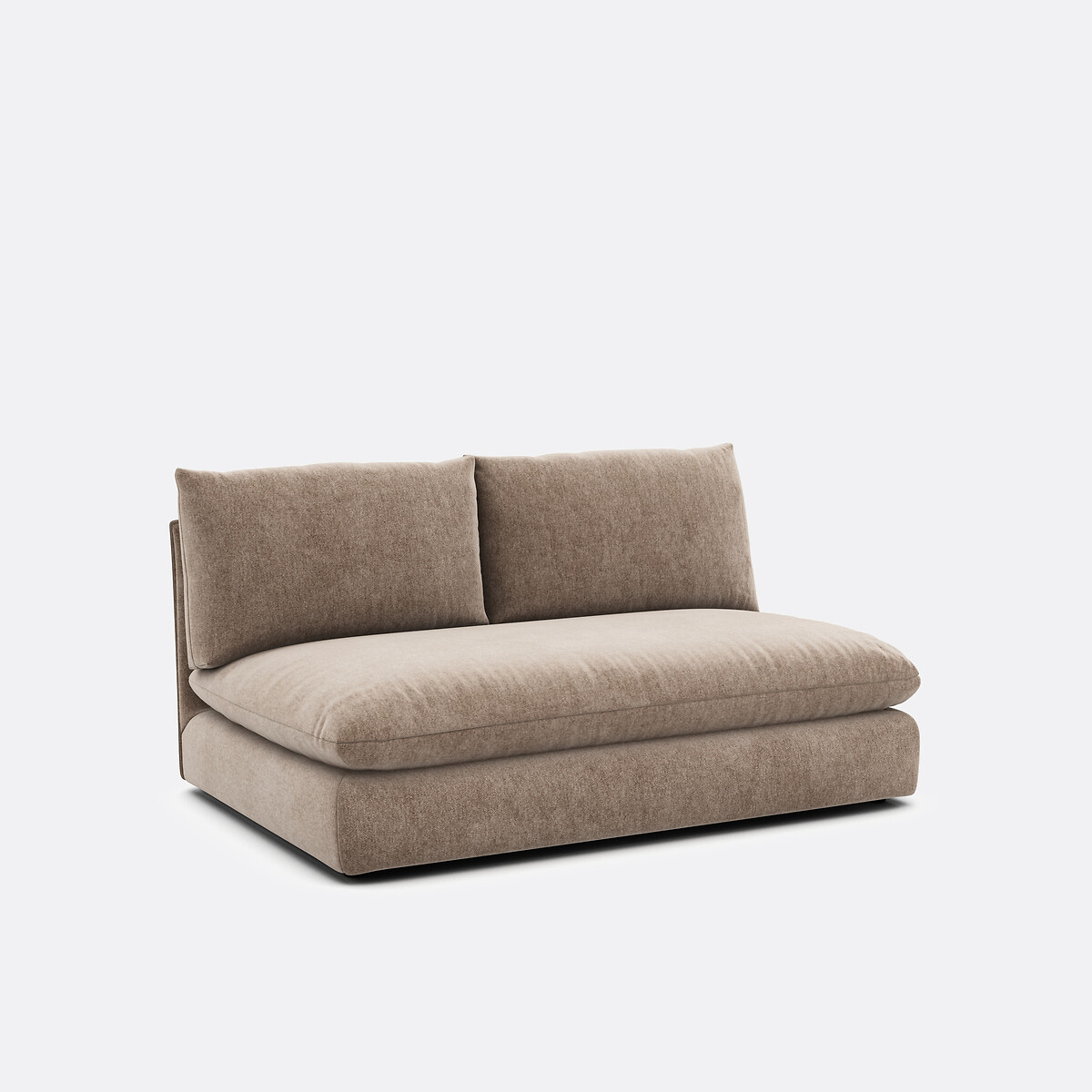 LA REDOUTE INTERIEURS<br>Sofá modular de 2 lugares. poliéster manchado, Malo