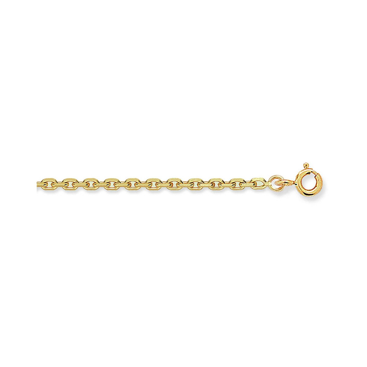 Chaîne or jaune 18 carats maille forçat
