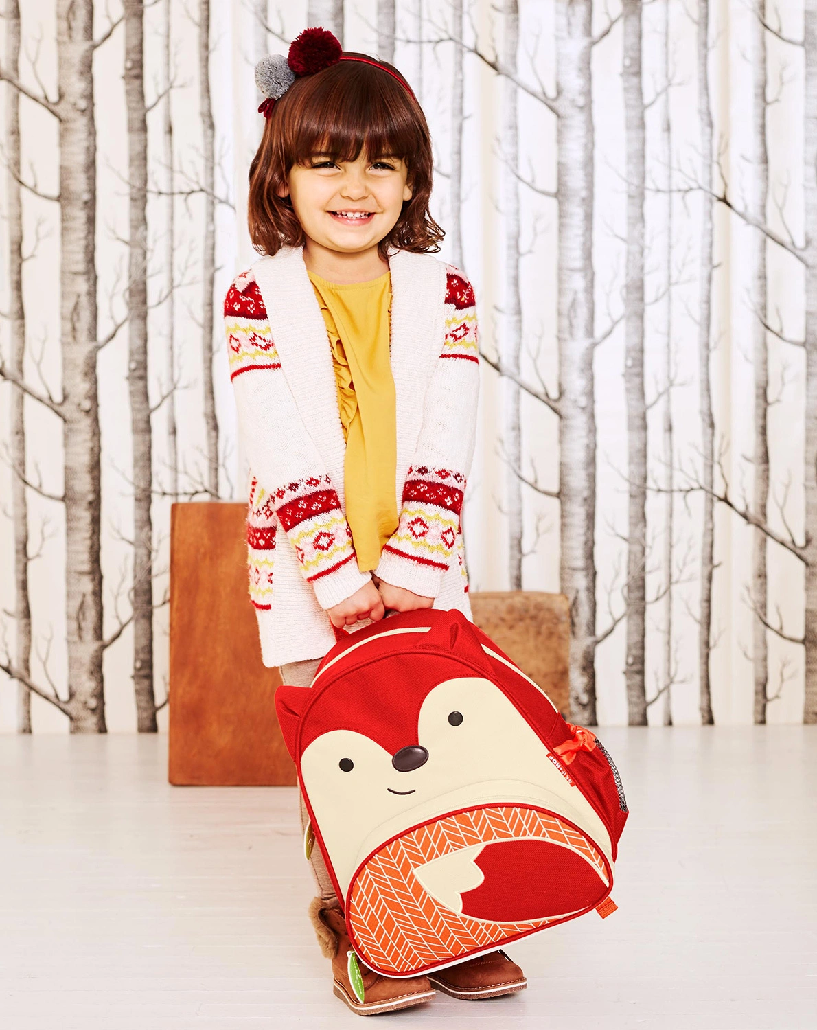 Rucksack ZOO - FUCHS (30x28x13) in rot