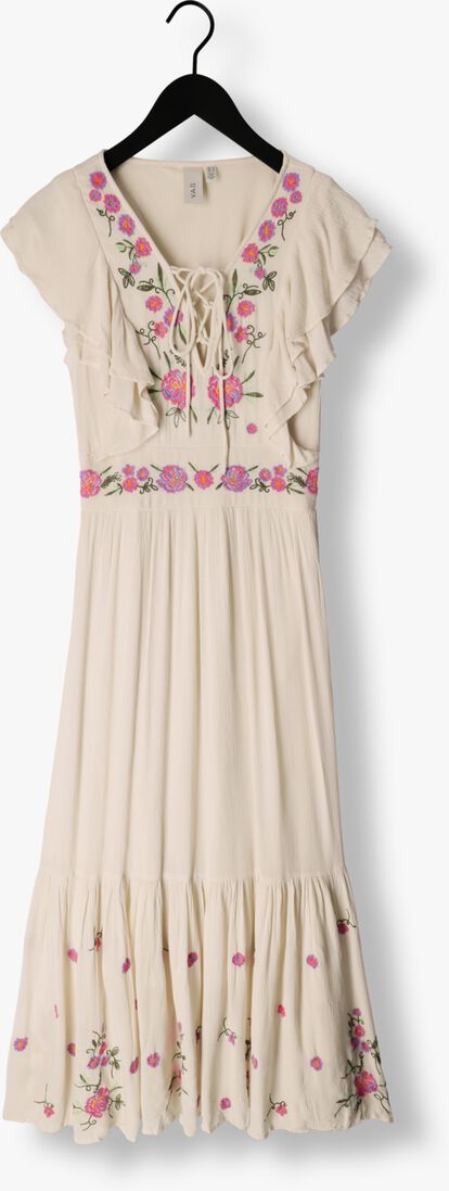 Y.A.S. gebroken wit y.a.s. maxi jurk yashella ss maxi dress s.
