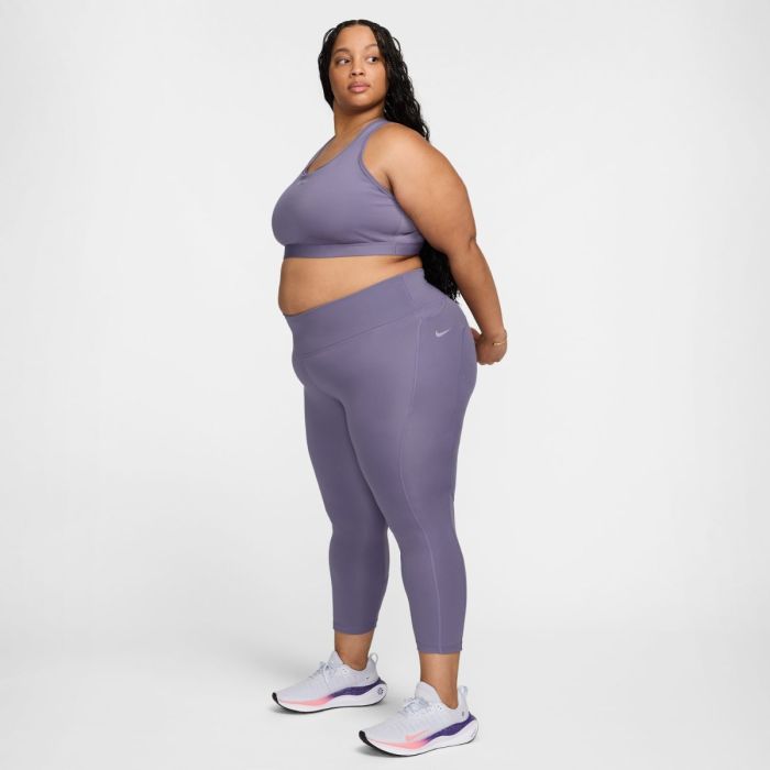 Nike Dame Lange tights Dri-Fit Fast Crop Tight (Plus Size) Lilla