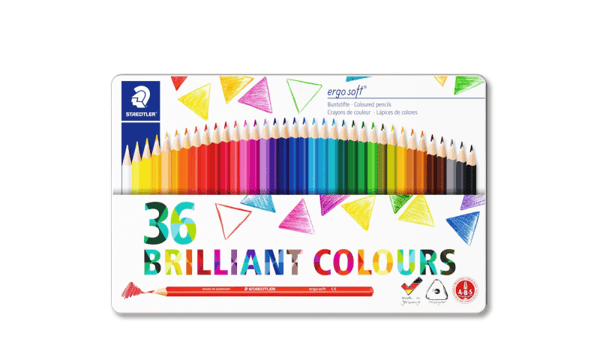 STAEDTLER ergosoft 157 - Fargeblyant - assorterte farger (en pakke 36)