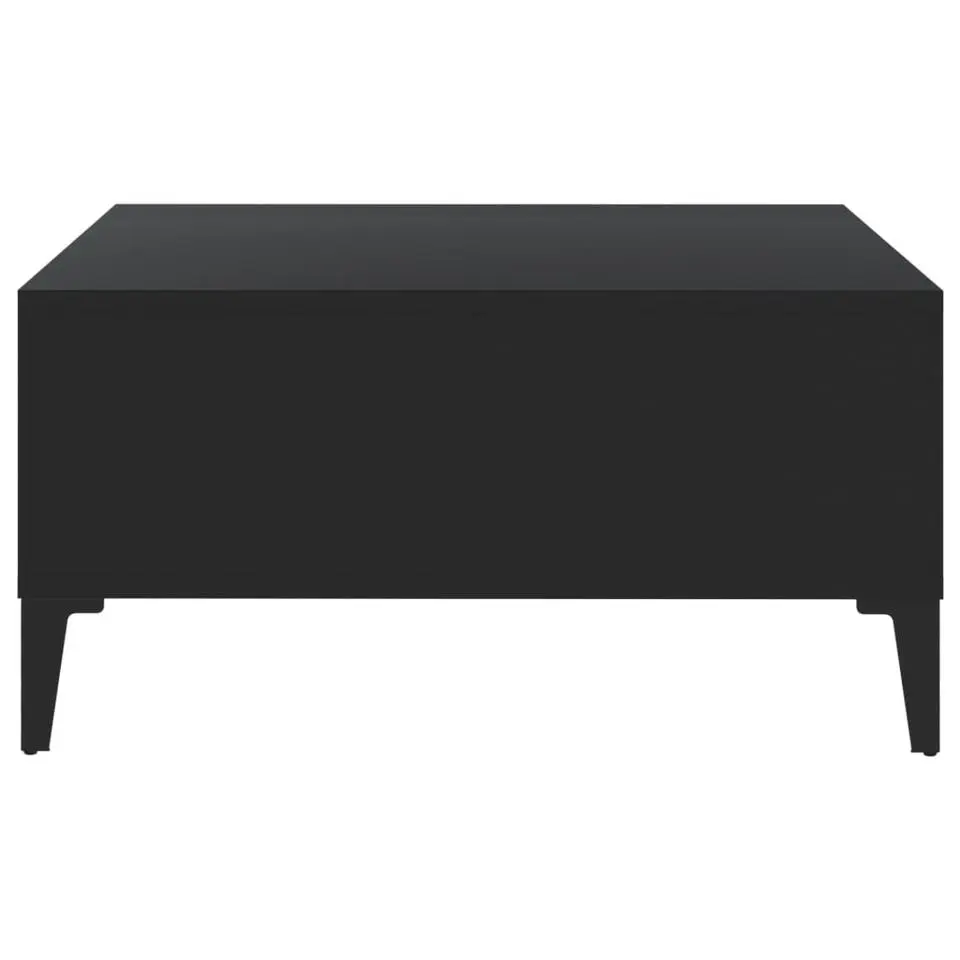 vidaXL - Tafel - Zwart - Bewerkt hout
