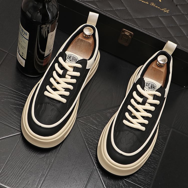 Mr Ozera - Platform Paneel Sneakers