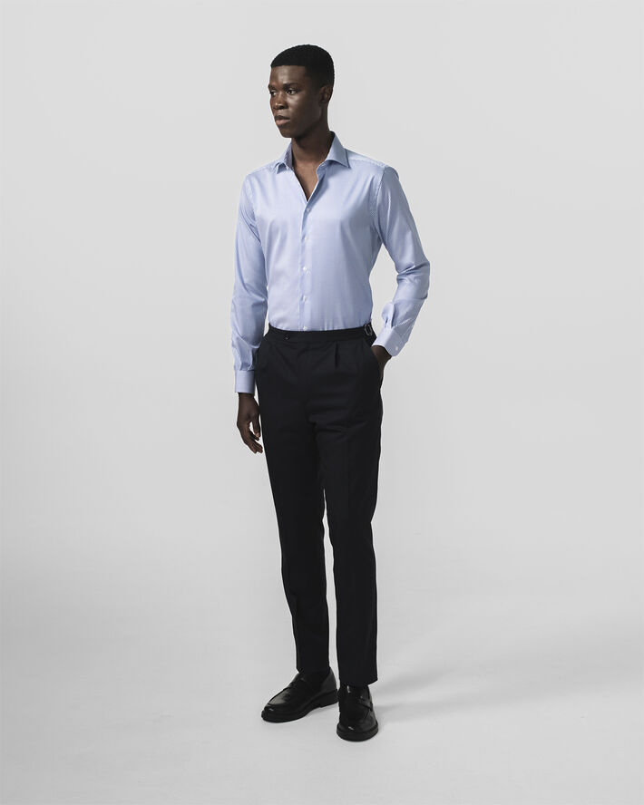 BARONS The Lawyer 4. 0 | Mid blue stripe | Slim fit Mid blue stripe
