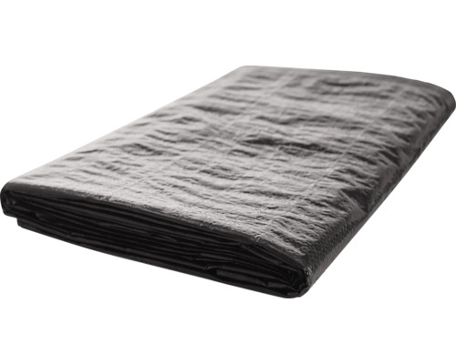 Geweven zeildoek 90 g/m² zwart 4 x 5 m