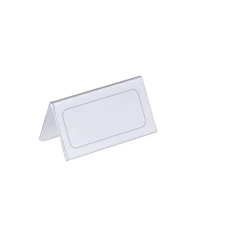 Durable 805119 Tischnamensschild, Einsteckschilder 52-104?x?100?mm, transparent