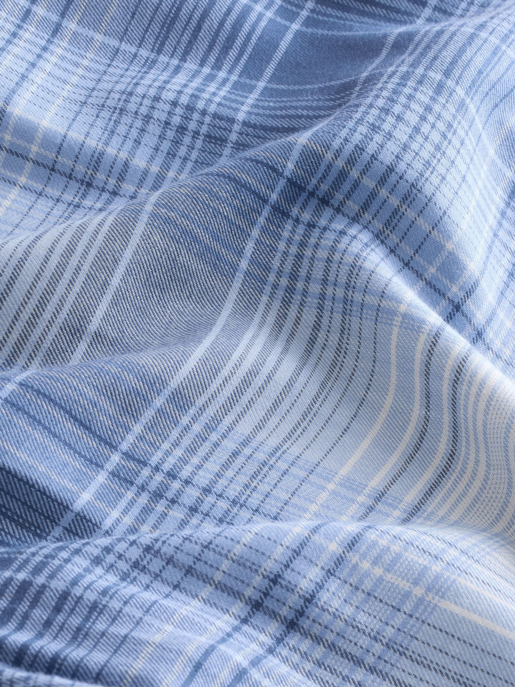 Marineblauw geruit - Geweven pyjamabroeken 2 pack