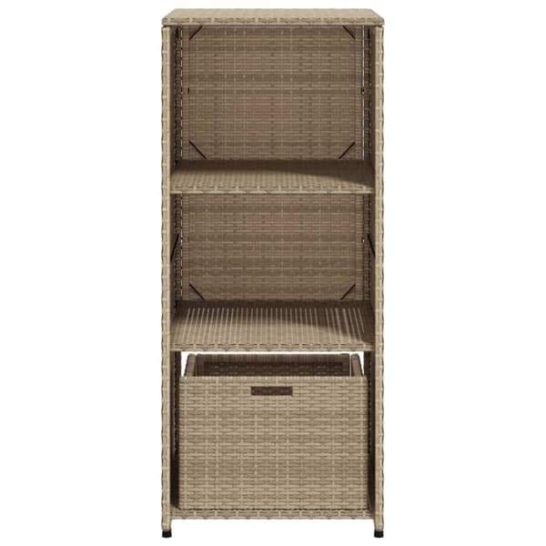 vidaXL Putekasse beige 50x55x115 cm polyrotting