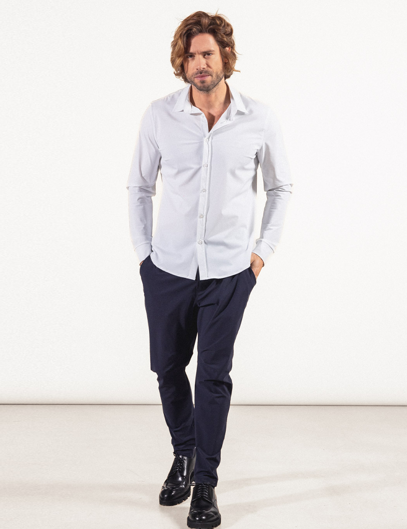 HBT BASICS | LORD CHEMISE BLANC