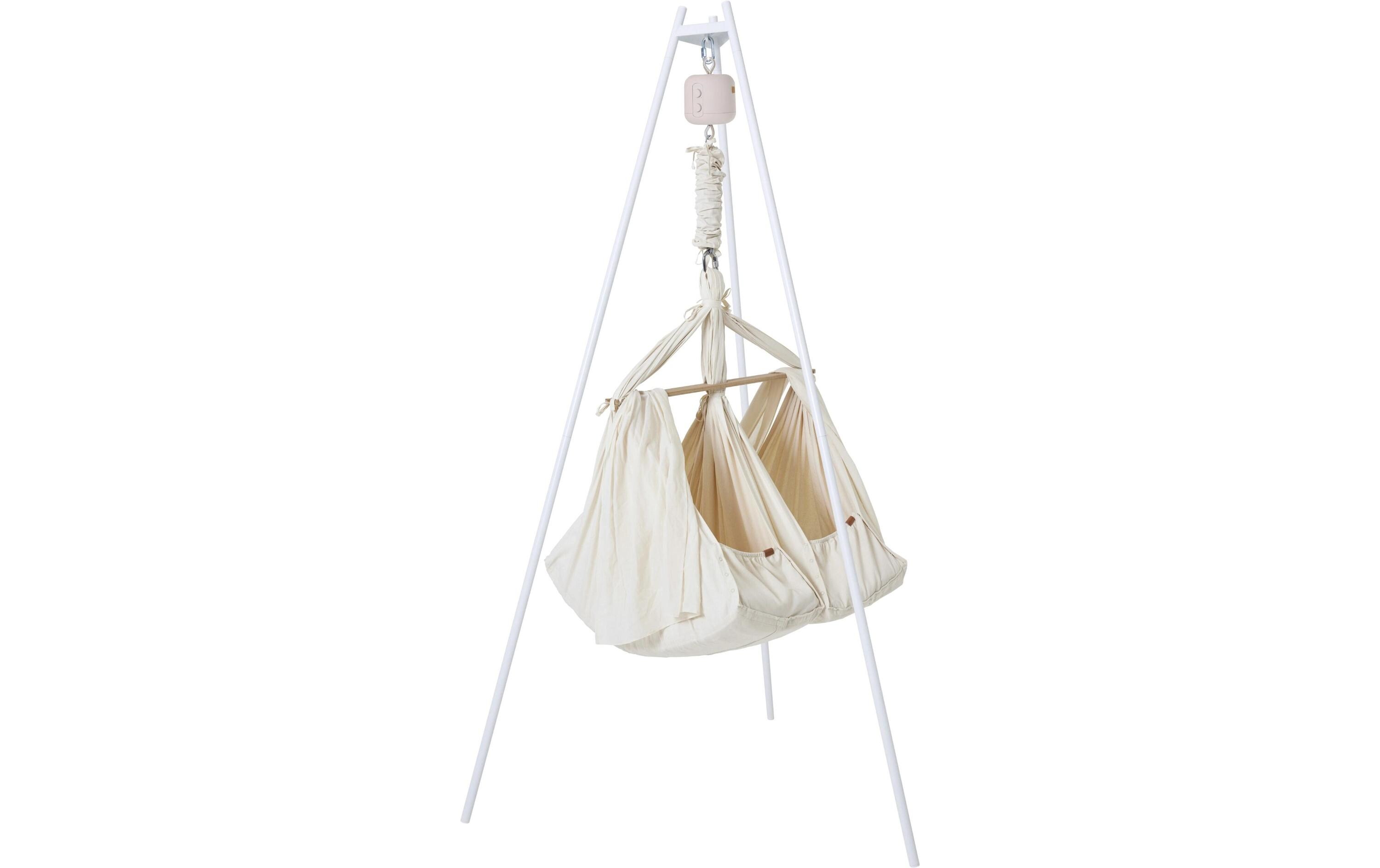 Babyhängematte Premium Set Zwillinge Nature<br>Doppelschaukel mit Motor