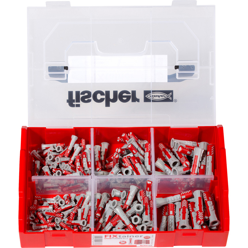 Fischer FixTainer Duopower pluggen 210-delig