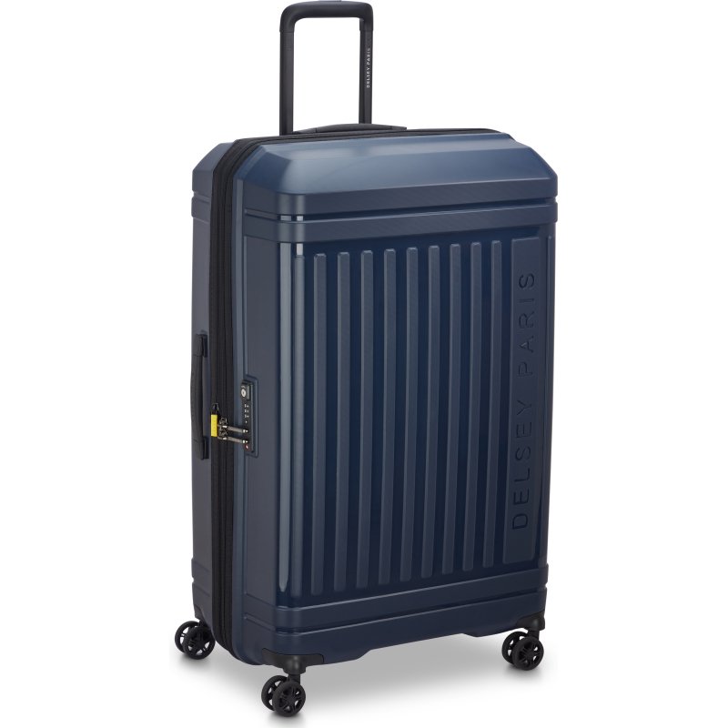 Delsey Valise Extensible Lutèce SE - 4 doubles roues 68 cm marine