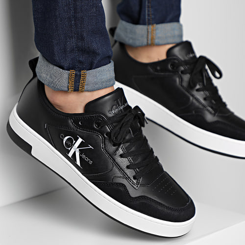 Baskets Cupsole Low Leather Mono 0574 Black White