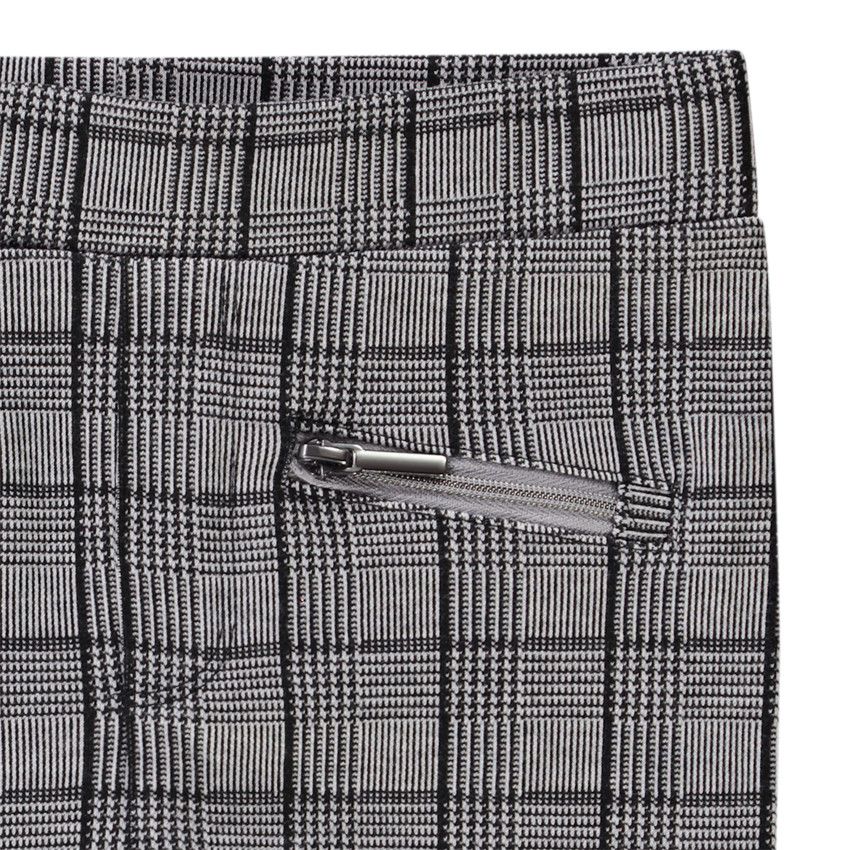 Jegging milano à carreaux pour fille - Noir