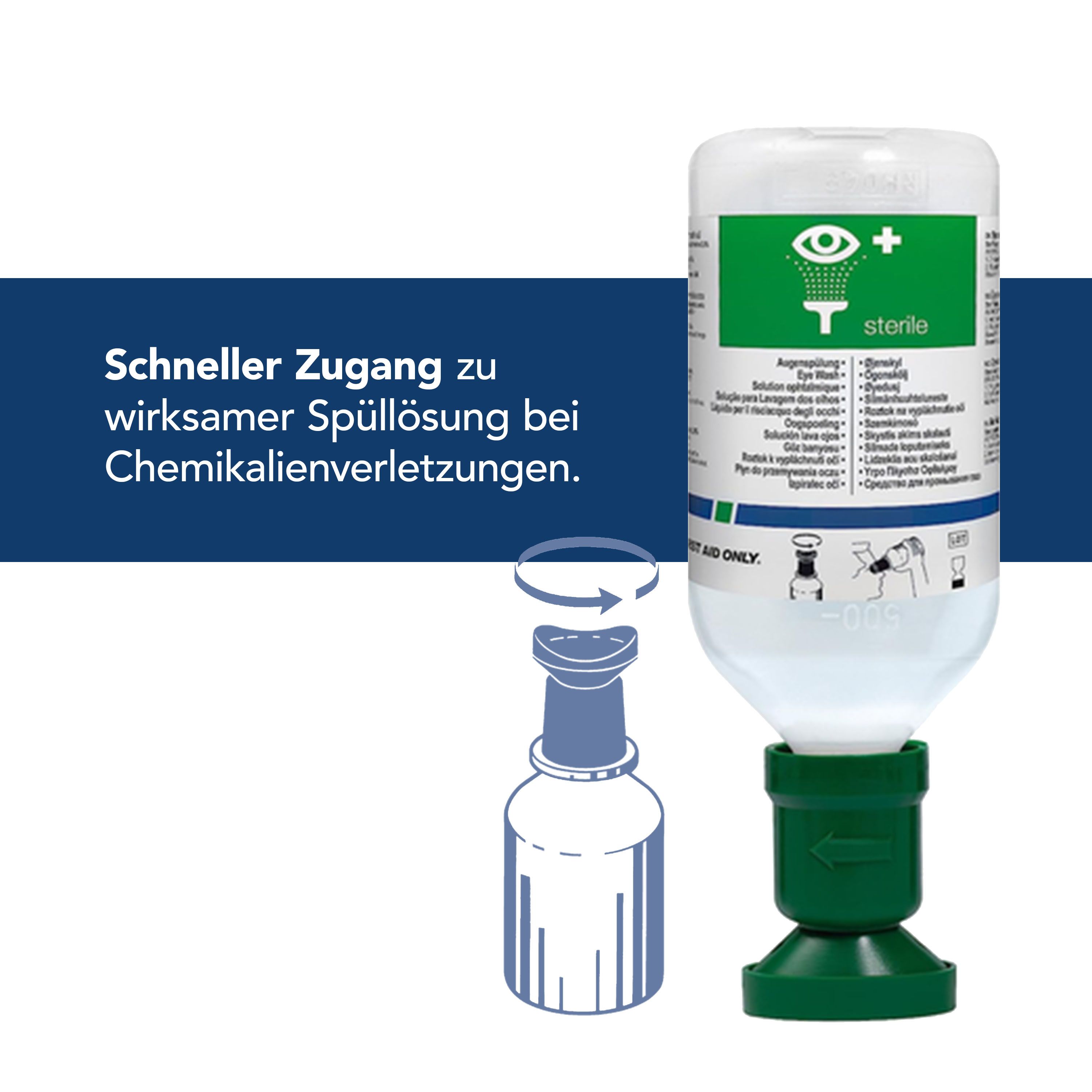 First Aid Only Augenspülflasche Natriumchloridlösung (0,9%)