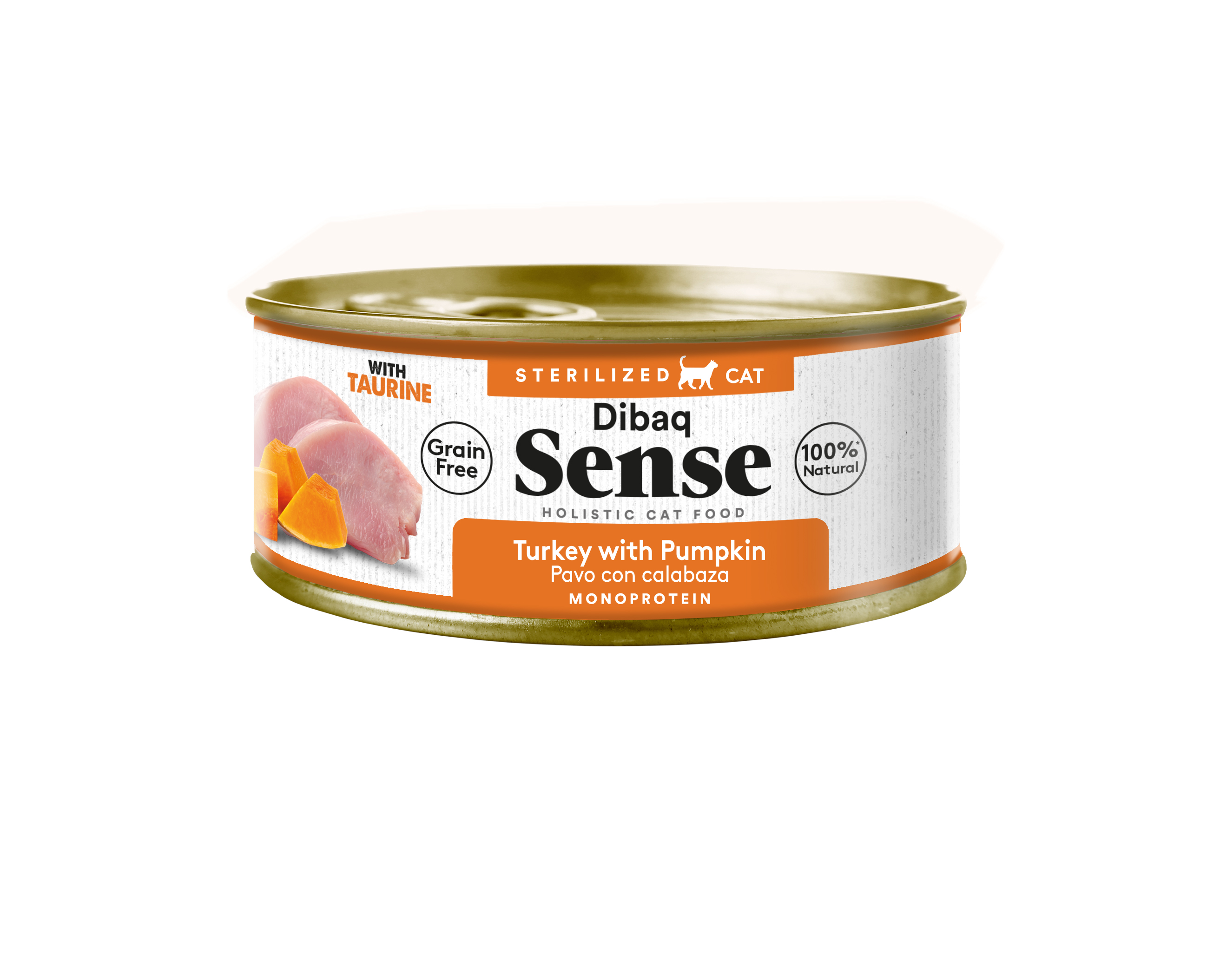 Dibaq Sense Cat Peru esterilizado com abóbora (12 unidades x 70g)