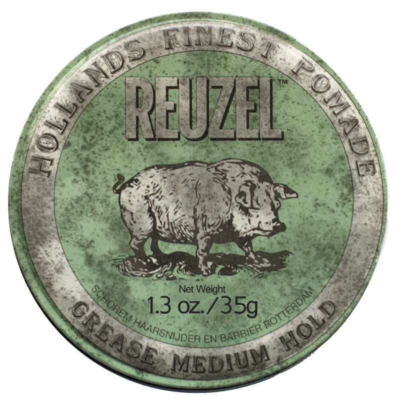 REUZEL - Green Grease Medium Hold Pomade 35 ml - Hårvoks