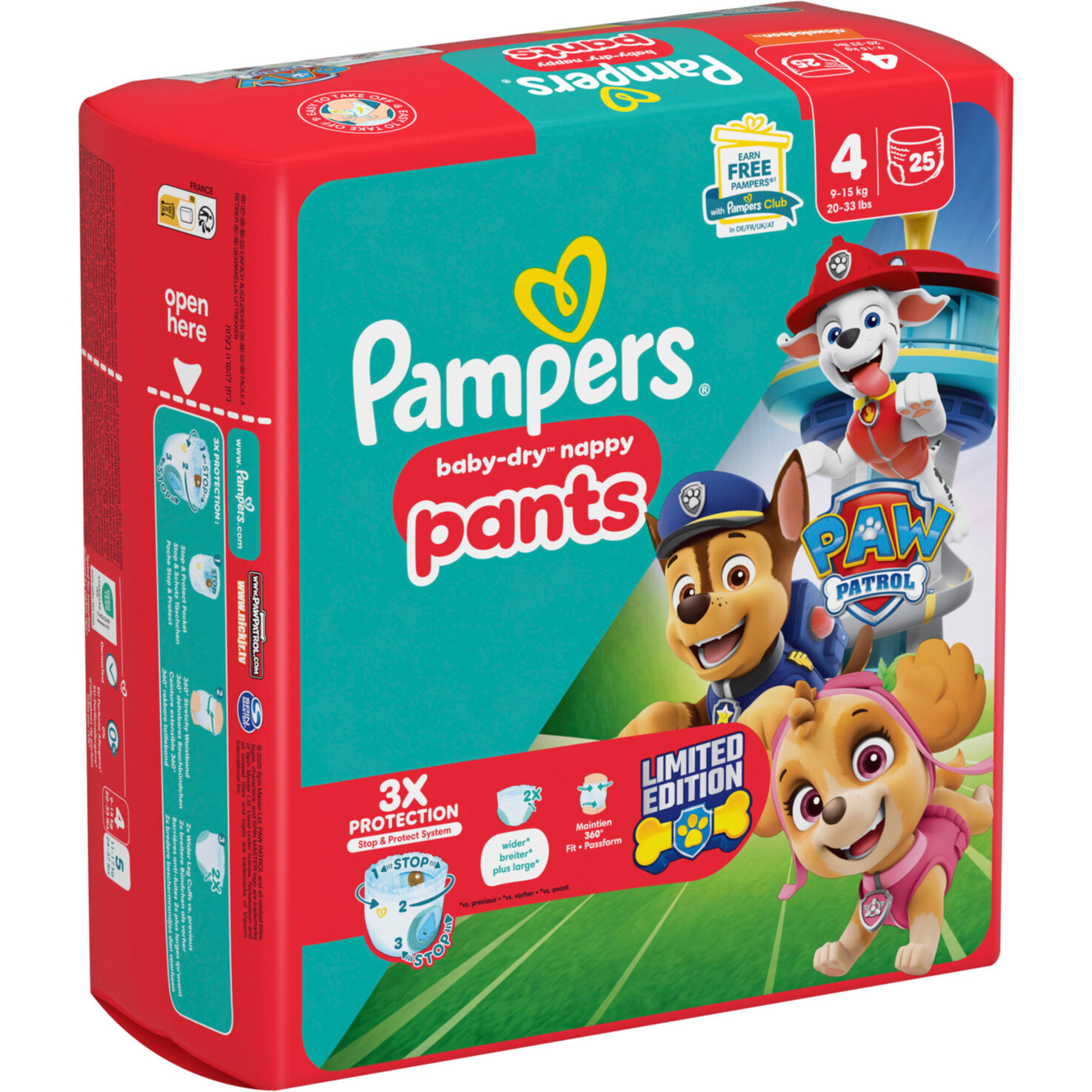 Pampers baby Dry Pants Gr.4 Maxi 9-15kg Paw Patrol