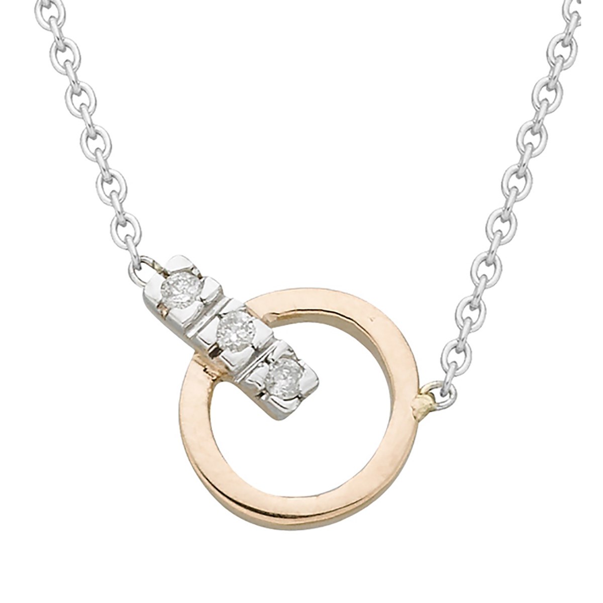 Collier Brillaxis or 18 carats diamants
