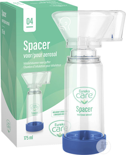 Eureka Care Chambre D'Inhalation Pour Inhalateur Masque Enfant Adulte 1 Set
