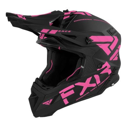 Casque cross FXR HELIUM RACE DIV BLACK/ELEC PINK 2022 - Noir / Rose