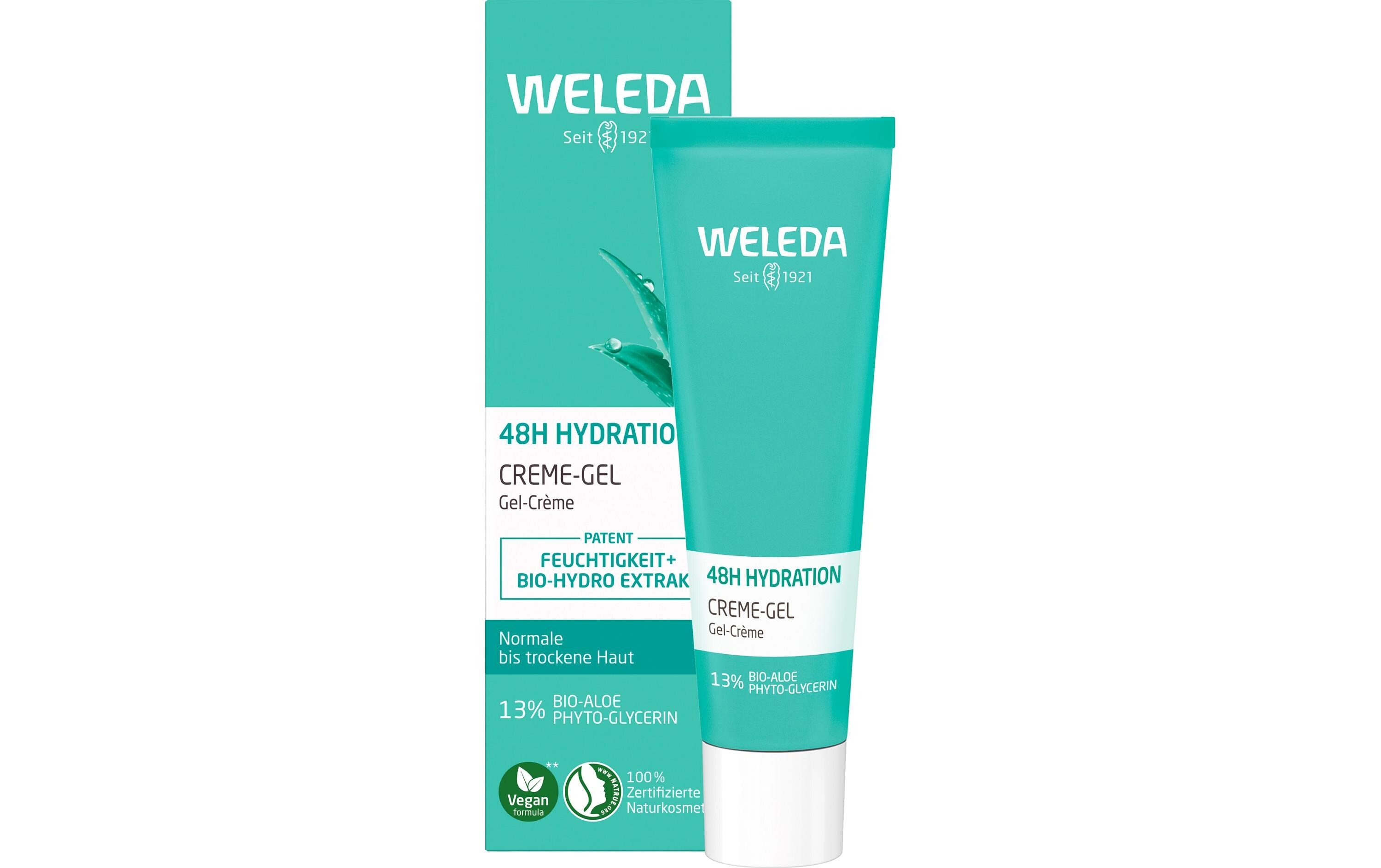 Gesichtsgel 48 h Hydration Creme-Gel 30 mlNatürliche Gesichtspflege sorgt für sofortige, langanhaltende Feuchtigkeit