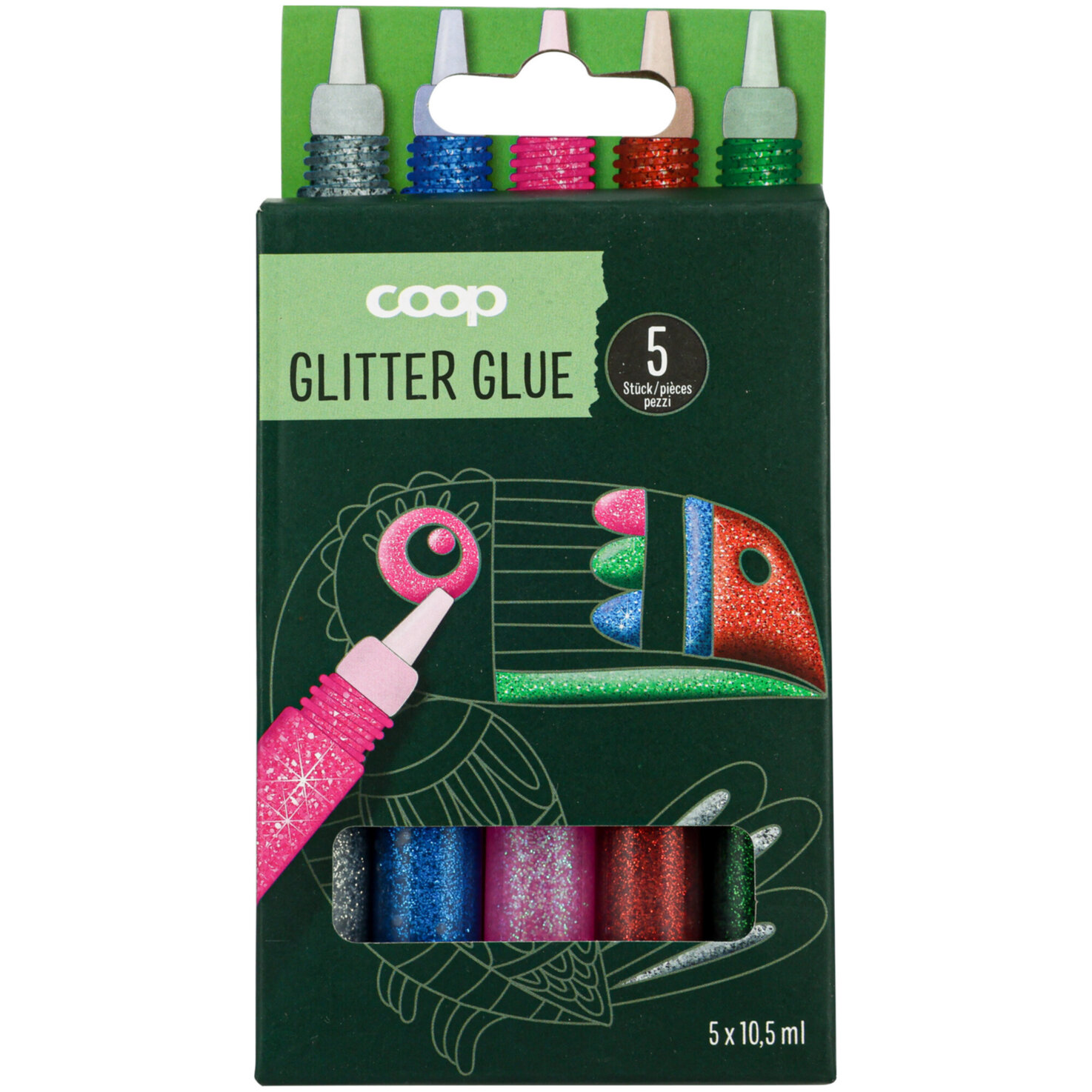 Glitter Glues 5 Stück