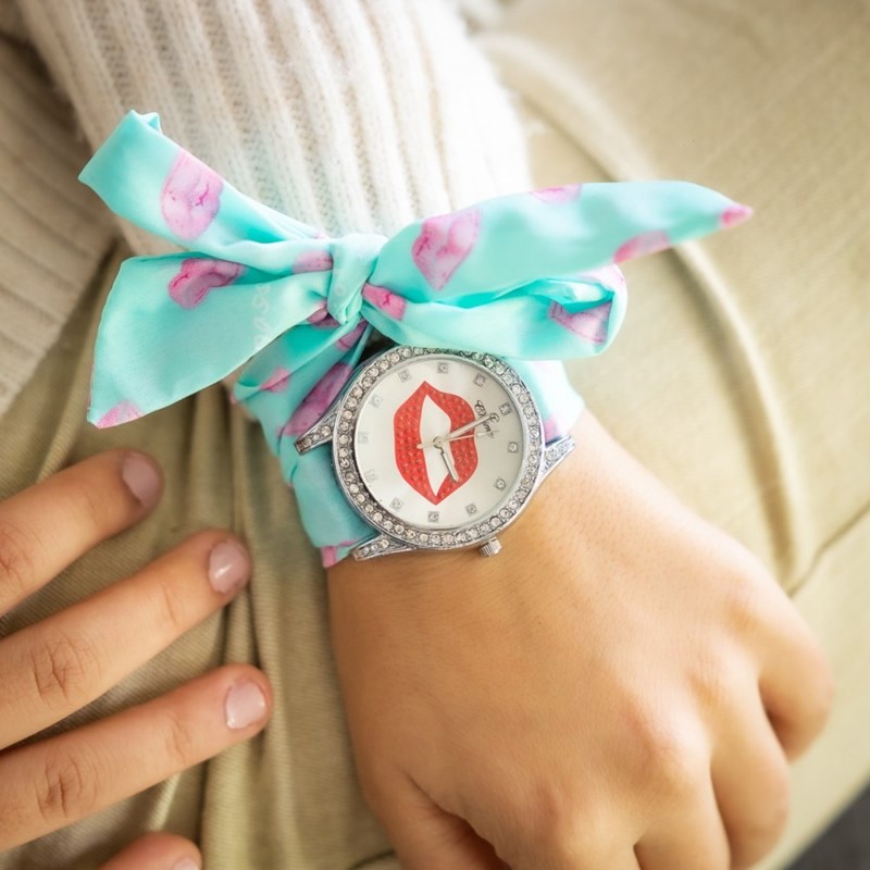 Montre Femme CHTIME bracelet Tissu Bleu