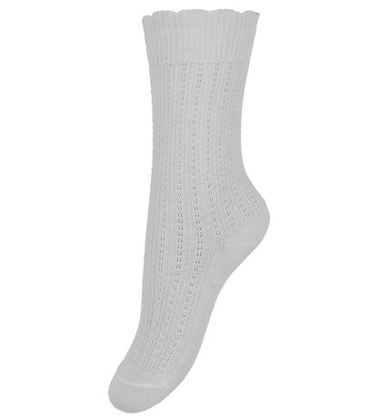 MP Socken - Inger - Snow White m. Lochmuster