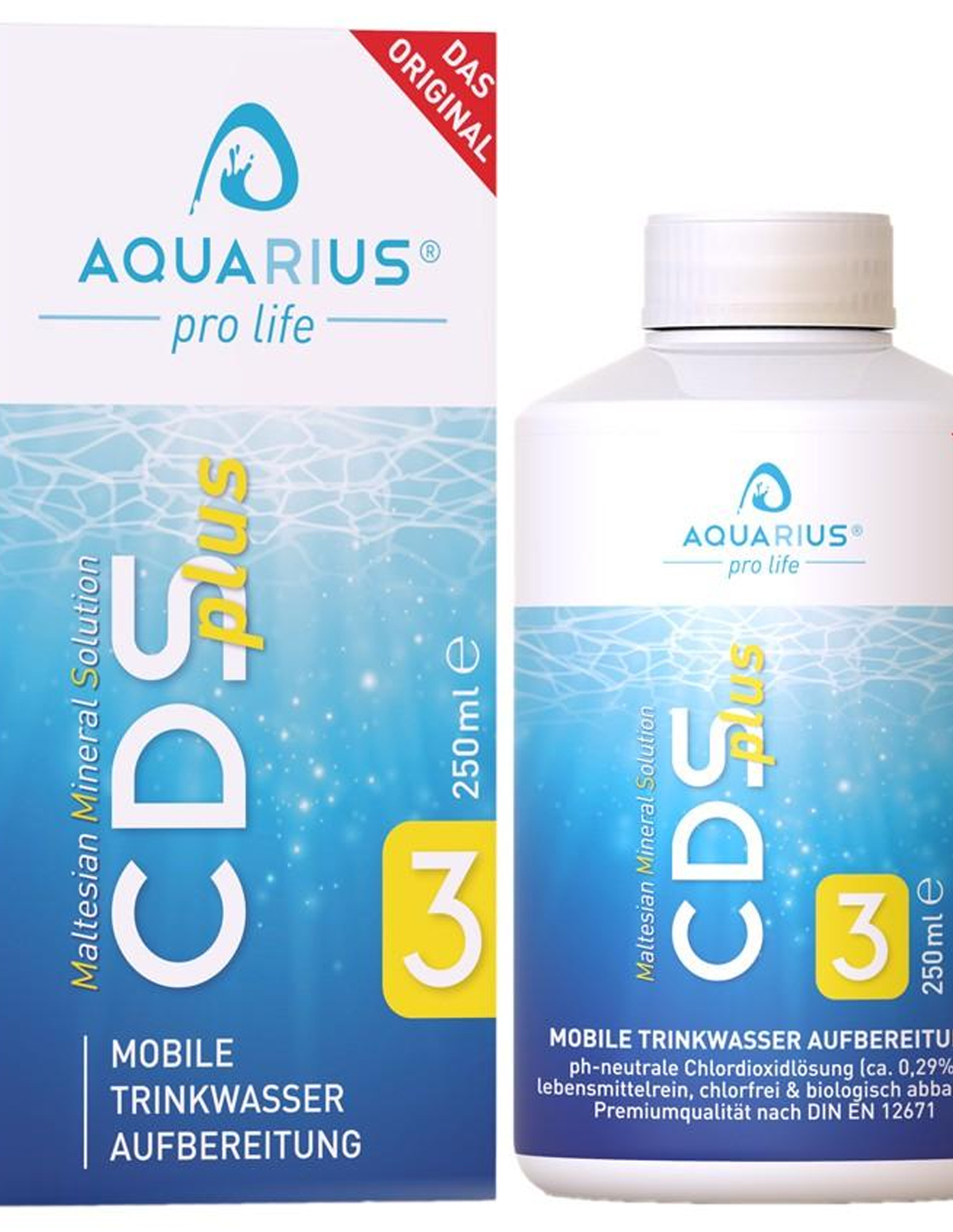 AQUARIUS pro life CDSplus 250 ml chloordioxideoplossing