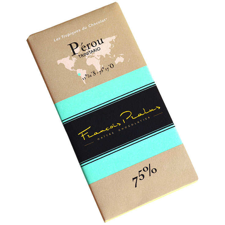 Tablette chocolat noir Pérou - Trinitario 75%