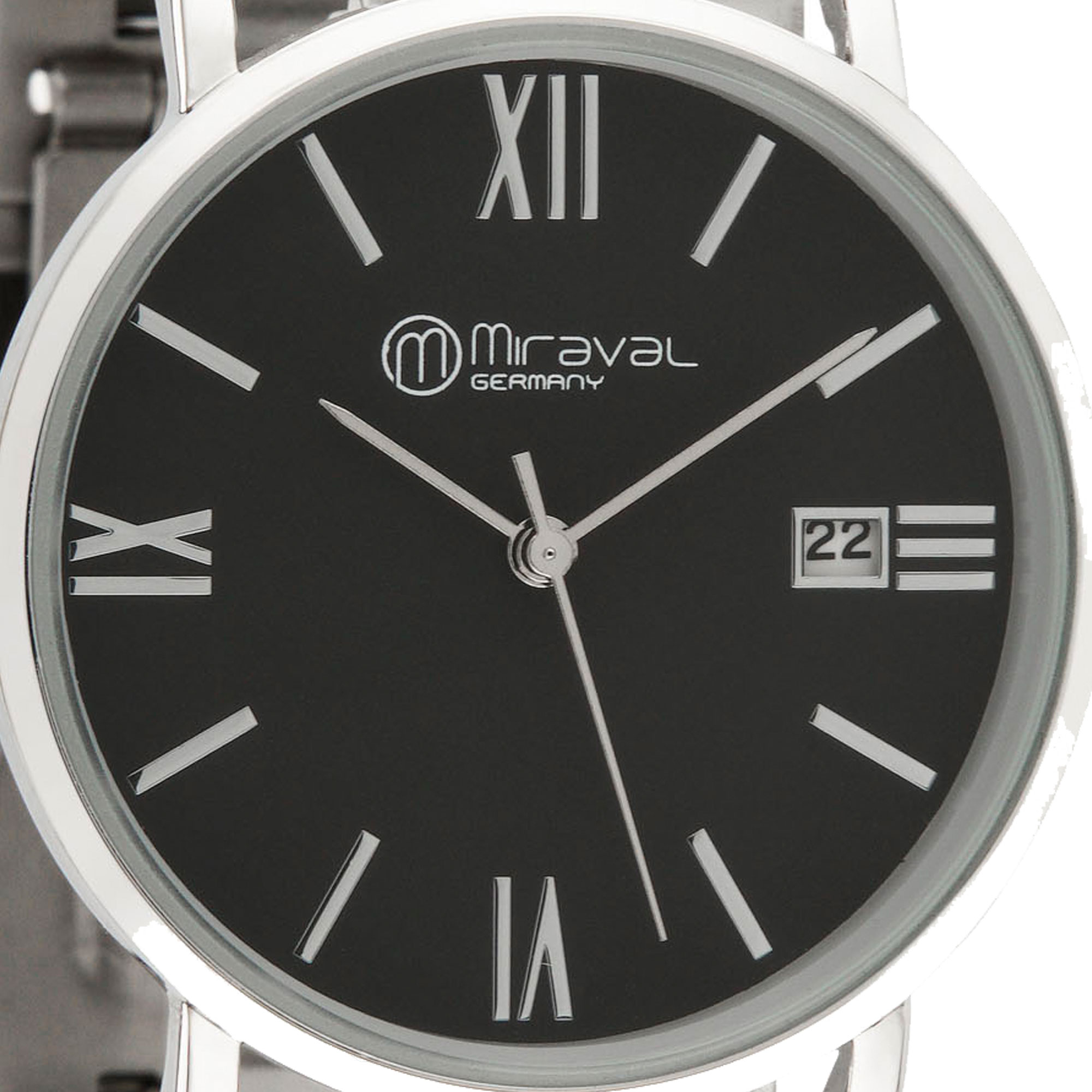 MiravalMiraval Armbanduhr mit Datumsanzeige Edelstahlarmband