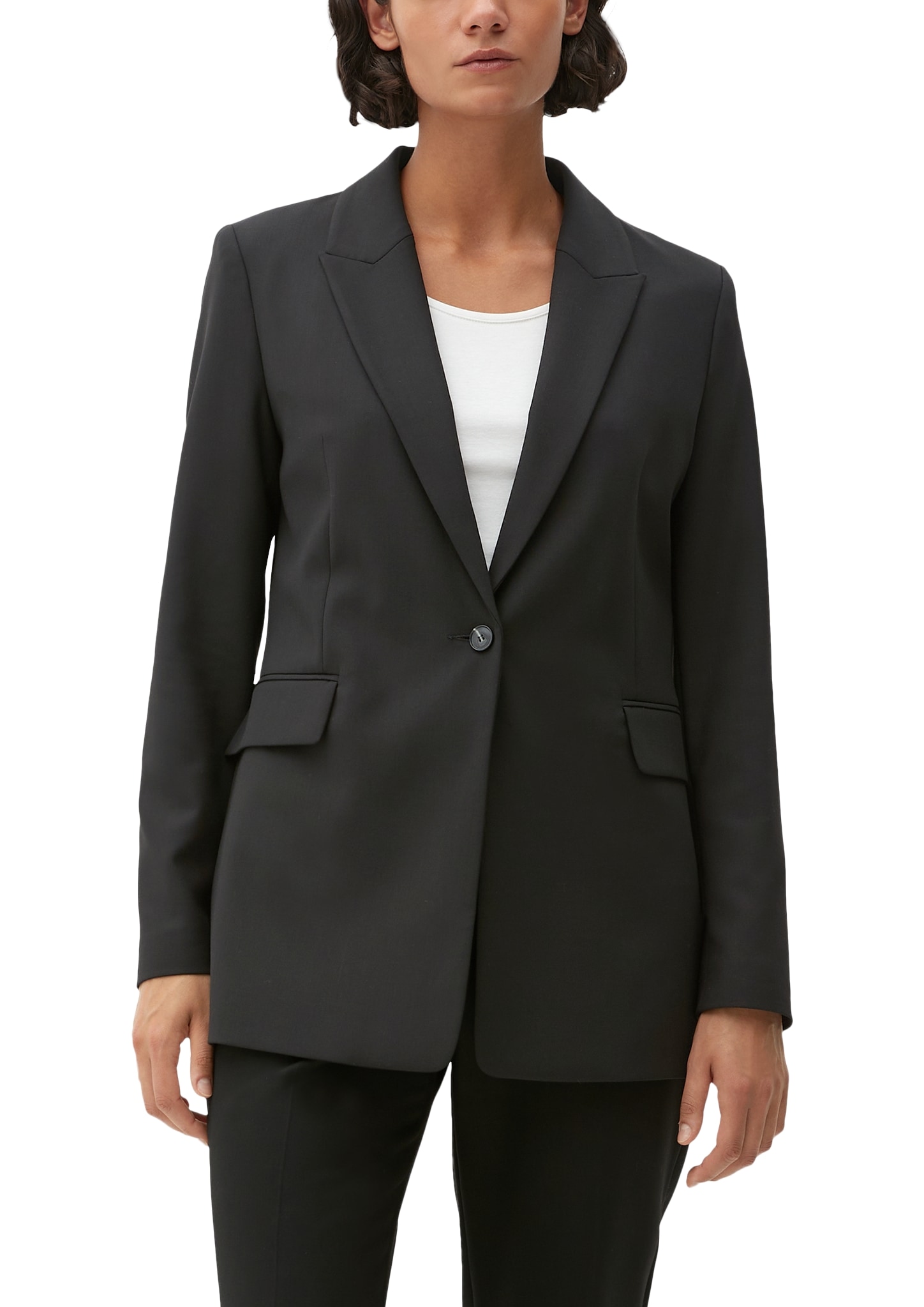 s.Oliver BLACK LABEL Longblazer , mit extravaganten 4-Knopf-Manschetten an den Ärmeln