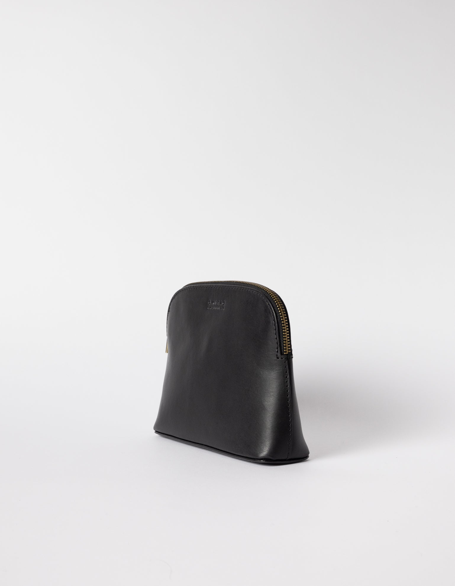 Cosmetic Bag - Black Classic Leather